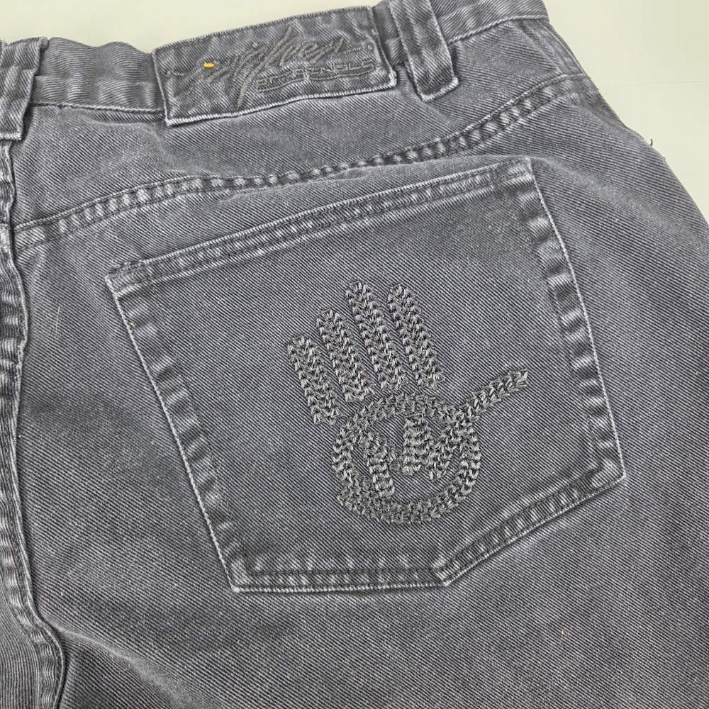Miskeen Denim Shorts Mens 38‎ Black Baggy Skate Y2K Grunge Thrashed  Retro